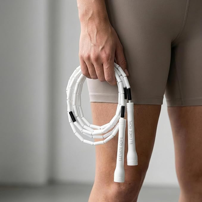 Elevate Rope Professional Beaded Jump Rope - 3m Adjustable, Quality Beads & Poly Cord - For Freestyle, Cardio & Tricks - All Levels & Indoor/Outdoor Use