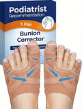 Bunion Corrector for Women & Men, Breathable Toe Straightener for the Thumb and Little Toe, Comfortable & Adjustable for Day/Night Use, Bunion Relief Splint(1 Pair)