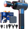 BOB AND BRAD X6 Pro Max Massage Gun with Heat-Cold and Metal Head Therapy, Percussion Deep Tissue Massager Gun for Athletes, Electric Muscle Massage Gun with 6 Replacements