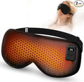 Cordless Heated Eye Mask, Silk Warm Eye Compress for Dry Eyes, Eye Relief, Improved Sleep, Washable Eye Heating Pad for Travel, 5 Temp & 6 Timers, 2-in-1 Heated & Cooling Gel Mask(2 Pack