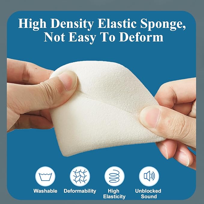 Fielect 2Pcs Microphone Cover Sponge Foam Mic Cover Handheld Microphone Windscreen Shield Protection Micro Foam Filter White for KTV Broadcasting