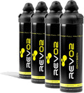 Oxygen Can | 98% Pure Portable Oxygen for Recovery, Immunity & Hiking | 10L Canister with Leak-Proof Mouthpiece & Trigger Lock | Natural Citrus Boost for Breathing, Energy & Wellness - Lemon 4 Pack