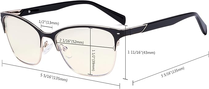 Eyekepper Ladies Blue Light Glasses - Digital Eyeglasses for Women Blocking Computer Screen UV Rays
