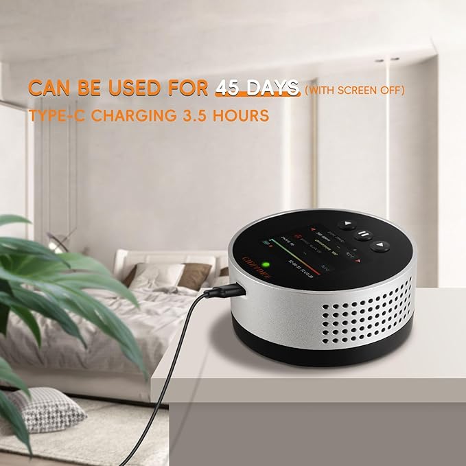 Radon Detector Home Test Kit | Continuous Radon Gas Monitoring | Daily Data Logs | Alarm at EPA Limit = 4pCi/L