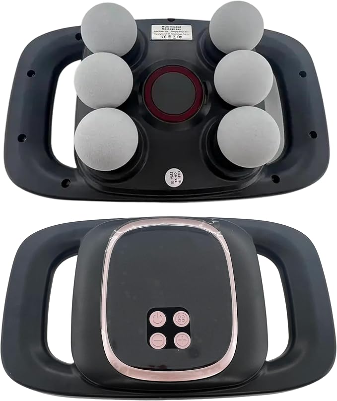 6-Head Massage Gun, Deep Tissue Back Massager, Electric Handheld Massager 2026 New Model for Back, Shoulders, Legs, Muscle Pain Relief, Ideal Gifts for Women, Men, Mom, and Dad