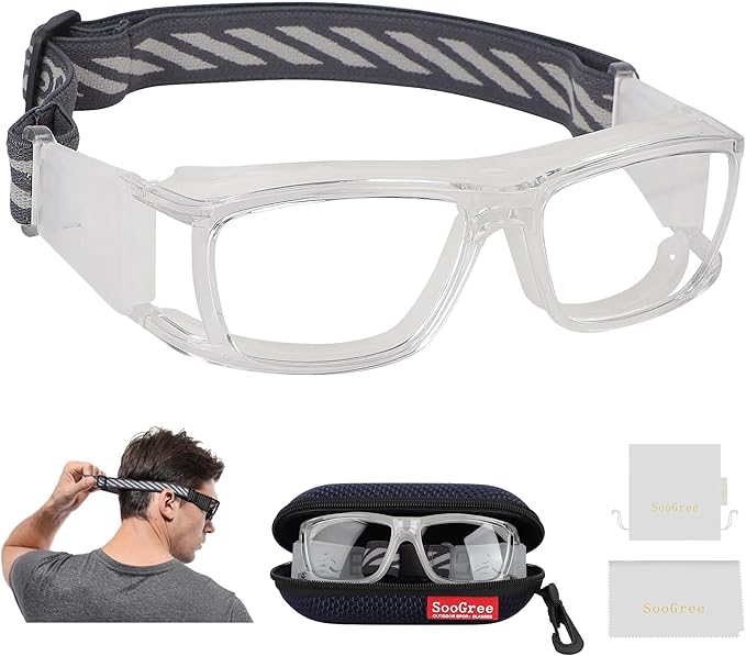 Sport Glasses for Men Women Basketball Football Sport Goggles Anti Fog Shock Collision Wearable Glasses