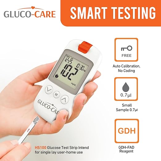 Glucose Test Strips 50/bx, High Acuracy and Fast Results, Diabetes/Sugar Testing
