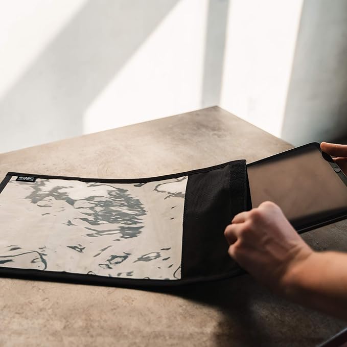 OffGrid by EDEC - Tablet Faraday Bag with Window - Signal Blocking, Anti-Tracking, Anti-Spying, EMP Protection for Tablets, Cell Phones, Key Fobs and Credit Cards