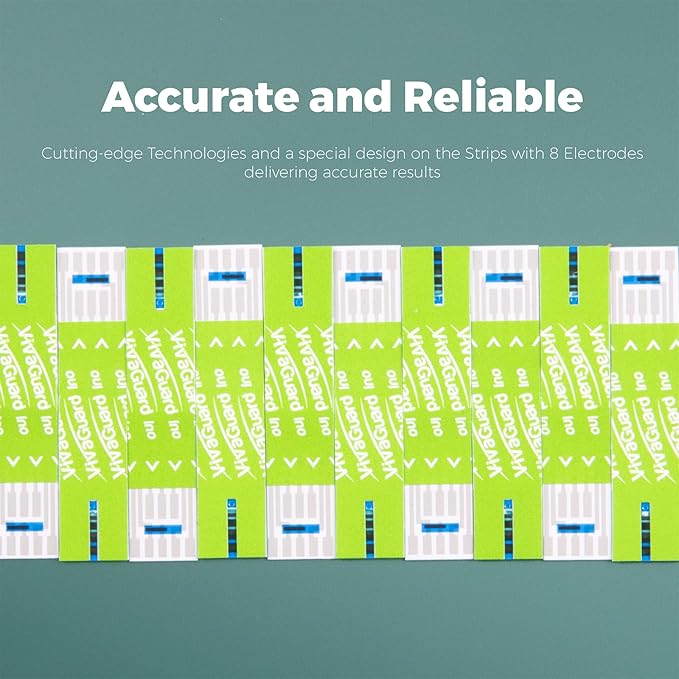 Vivaguard Ino Blood Glucose Test Strips for Diabetes - 200 Counts Accurate Diabetic Test Strips for Monitoring Blood Sugar - Compatible with Vivaguard Ino Glucometers Only, Green
