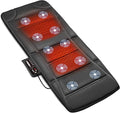 CILI Full-Body Vibration Massage Mat, 10 Motors & 5 Modes, Heated Back Massager Pad for Bed/Chair, Auto Shut-Off, Ideal Gift for Men & Women - Black