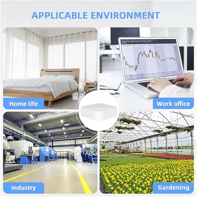 Tuya ZigBee/WiFi Air Quality Detector PM2.5 Formaldehyde VOC CO2 Temperature Humidity 6in1 Smart Air Box Sensor Via Alexa Google(Zigbee Version 6in1)