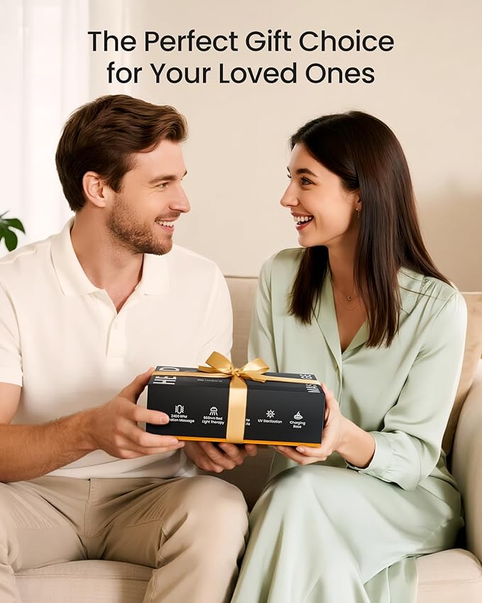 NAPRE Electric Scalp Massager,Head & Hair Massager Scalp Stress Relax,Cordless Handheld Muscle Massager with Horizontal Vibration for Face,Neck,Shoulder & Body,with Charging Dock