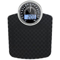 Adamson Hybrid 2-in-1 Analog & Digital Weighing Scale for Body Weight up to 400lbs + Thick Tempered Glass + Extra Large Display + Easy to Read Digital Bathroom Scale + New Version - Black Diamond