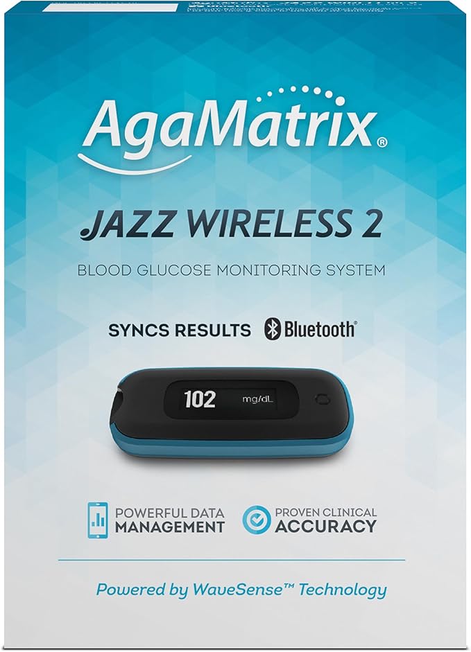 AgaMatrix Jazz Wireless 2 Blood Glucose Monitoring System