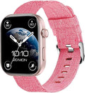 Lamshaw GTX12 Smart Watches Band, 22mm Breathable Nylon Woven Fabric Replacement Accessory Strap Compatible for Fitpolo GTX12, ENOMIR GTX12, Tensky GTX12, uaue T60, QXQ T60, QCOQ T60 Smart Watches