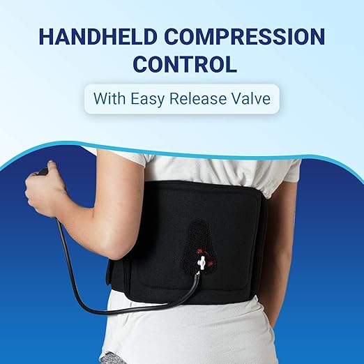 Cold Pack Compression Wrap for Back Pain, Ice Pack Therapy Large Waist/Rib, Cryo-Cool Flexible Treatment for Injuries, Aches, Swelling, Sprains, Inflammation