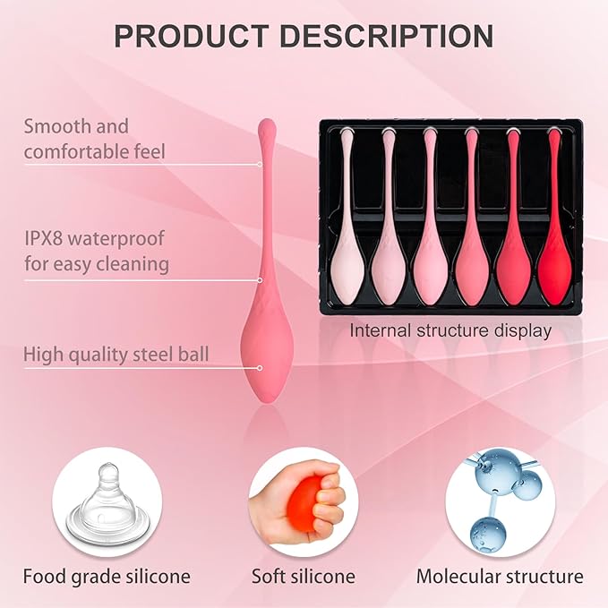 Kegel Exercise System - Recommended by Doctors for Pelvic Floor strengthening and Tightening Exercises, Basic and Advanced Kegel Fitness Products