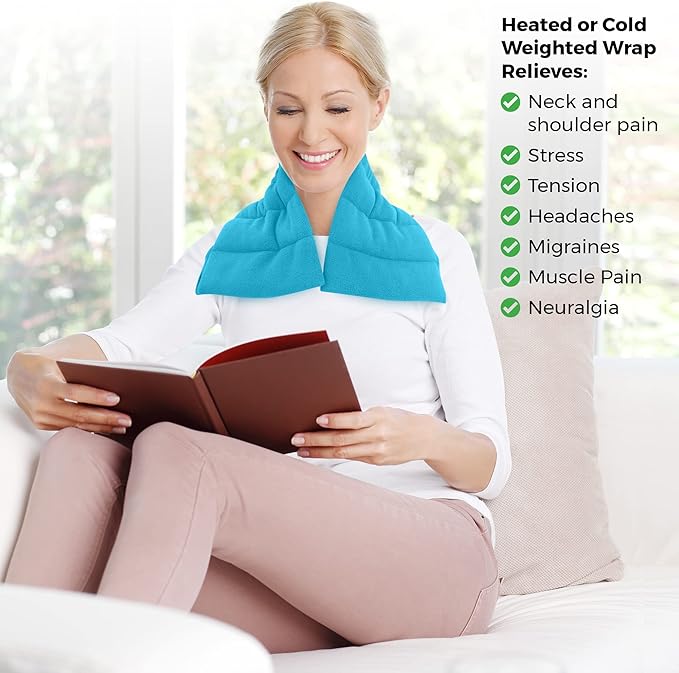 Microwavable Heating Pads 1 Piece Natural Moist Heat Pad for Back Pain, Neck and Shoulders, Nerve, Cramps, Lower Lumbar Relief