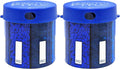 Monster Supplement Medication Pill Dispenser with Compartment Labels - Extra Large Pill Container Bottle Handles Almost Any Supplement - Easy to Dispense (Monster Blue UV -2 Pack)