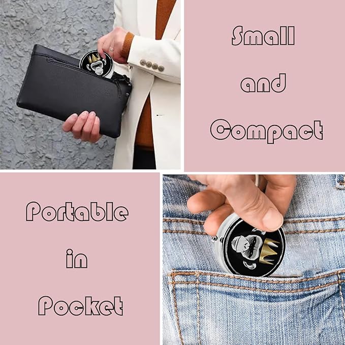 Metal Pill Organizer - 3-Compartment Mini Round Pill Case for Pocket & Purse, Portable Vitamin Holder, Easy-Open Design for Travel - Gorilla