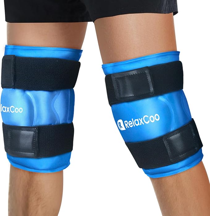 Ice Pack for Knee Pain Relief, Reusable Gel Ice Wrap for Leg Injuries, Swelling, Knee Replacement Surgery, Cold Compress Therapy for Arthritis, Meniscus Tear and ACL Blue