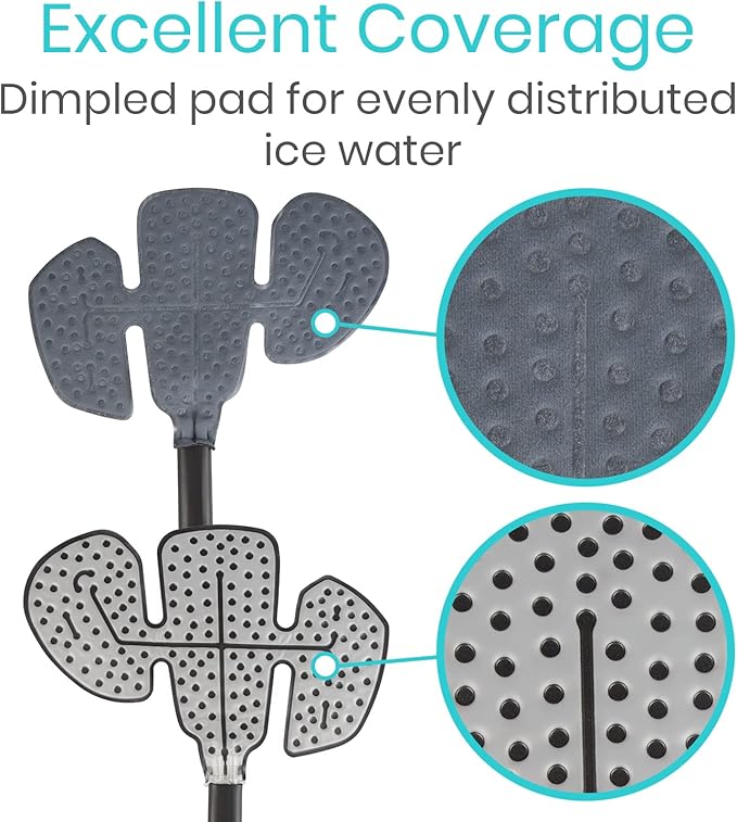 Vive Cold Therapy Machine Replacement Pads for Hip - Flexible Ergonomic Reusable Padding for Ice Cold Therapy - Pain Relief System - Adjustable Device Accessory to Reduce Swelling (Pads Only)