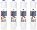 Aquaboon Inline Water Filter for Refrigerator 4-Pack of Inline Post/Carbon Polishing Water Filter Catridge for Reverse Osmosis System Standard Size (Jaco fitting)