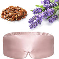 Purple Lavender Eye Mask, Weighted Sleep Mask for Dry Eyes, Microwave Heated Therapy, Adjustable Satin Eye Pillow