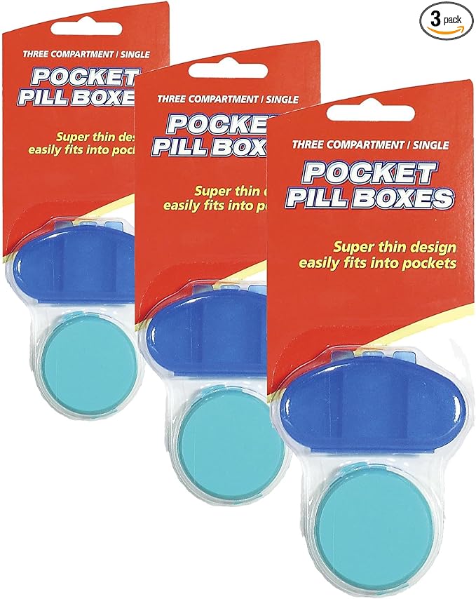 ACU-Life Daily Pill Pod and Pill Box (Pack of 3)