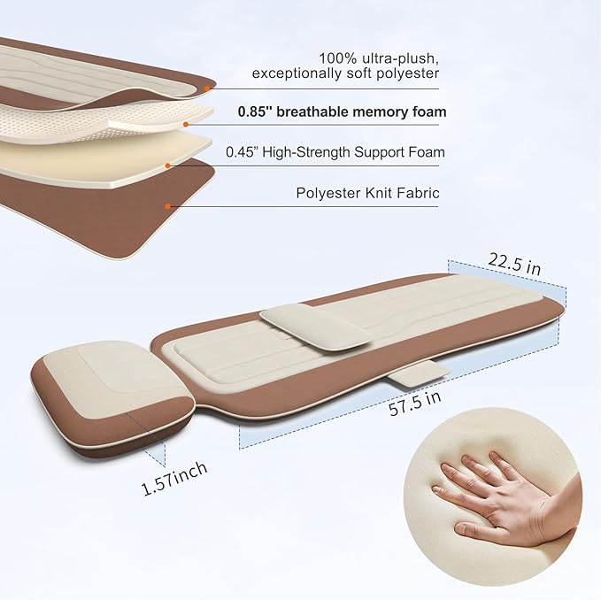Vibration Massage Mat with Heat, Full Back Heating & Lumbar Traction, Back Massage Chair Pad for Seniors, Office Workers & Family, 3 Intensities & 2 Heat Levels, Fatigue & Pain Relief in Office, Home