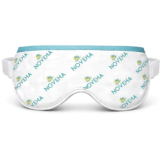 NOVEHA Ultra Warm Compress Eye Mask | Moist Hot Technology for Sensitive Dry Eyes- Microwave Activated - Relieves Stye or Pink Eye- Heat Water Procedure for Irritated Eyes and Eyelid Bumps