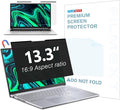 FILMEXT Magnetic Laptop privacy screen 13.3 inch for 16:9 Widedisplay, Removable Laptop Privacy Screen Shield Anti Glare Blue Light Filter for HP/Dell/Acer/Lenovo/Asus