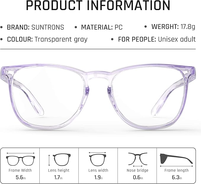 Stylish Safety Glasses, Clear Anti-Fog Anti-Scratch Protective Glasses For Men And Women