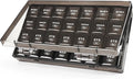MOLN HYMY Pill Organizer 4 Times a Day, 7 Day Weekly Pill Box with 28 Big Compartments, Portable Travel Medicine Planner for Vitamins, Fish Oils, Supplements (Black, Large)