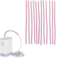 12 Pcs Oxygen Tubing Support Crimp Straightener,Oxygen Tubing Accessories,Oxygen Tube Jacket,Oxygen Tube Support for Oxygen Hose Nasal Cannula, pink