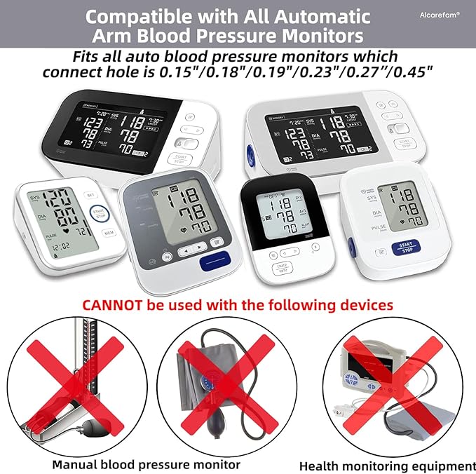 Extra Large Blood Pressure Cuff, 9”-21” (22-54CM) XL Cuff Compatible with Omron BP Monitor, Replacement X-Large Cuff for Adult Big ARM, with 6 Connectors
