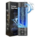 Hydrogen Water Bottle Generator – Portable Hydrogen Water Machine, Up to 6000 PPB | SPE/PEM Certified H₂ Tech | Hydrogen-Rich Water for Energy & Hydration | Healthy Gift for Family & Friends (Black)