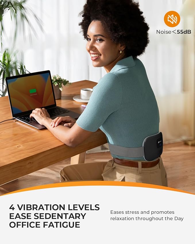 CooCoCo Heating Pad for Period Cramps, Mothers Day Gifts for Mom Wife Daughter, Portable Cordless Back Belly Heat Pad for Menstrual Cramps Relief, Period Heating Belt for Women