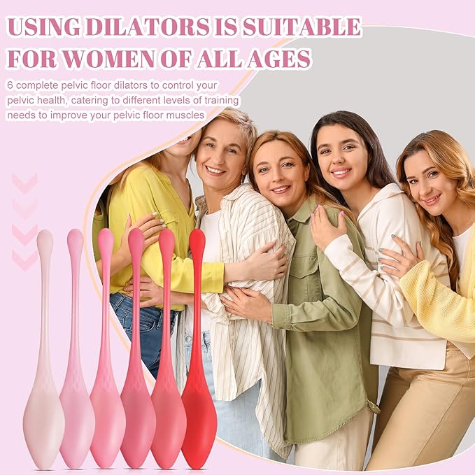 Geiserailie 6 Pcs Kegel Ball Exercise System Pelvic Floor Exercise Devices 6 Different Weights Pelvic Floor Tightening and Strengthen Bladder Control Muscle Training Kit for Women Beginners Advanced