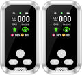 5in1 Plug in Carbon Monoxide Detector &Smoke & Combustible Natural Gas Detectors Combination Builti-in Battery HD Screen [Smoke CO Gas Temp Humidity Sensor] for Home Travel (2pcs,White)