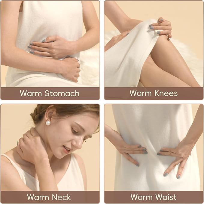 samply Hot Water Bottle with Cover, 2L Hot Water Bag for Hot and Cold Compress, Hand Feet Warmer, Neck and Shoulder Pain Relief, Light Purple