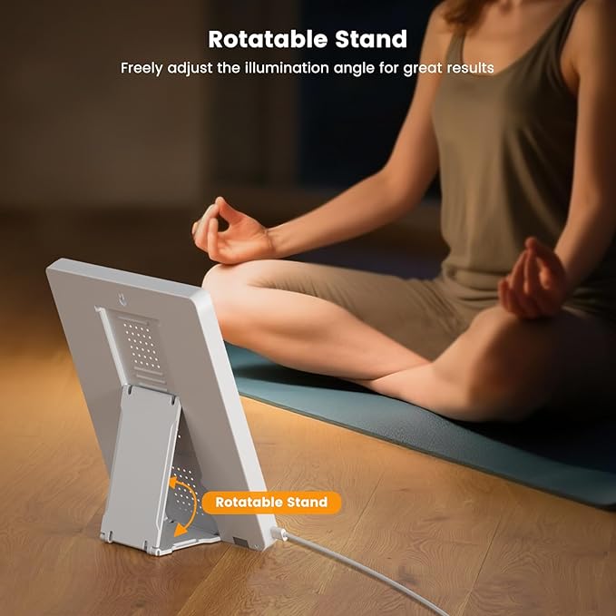 Light Therapy Lamp - 10000 Lux 3 Color Temperature & Wall Mount Therapy Light, Touch Control Daylight Lamps with Memory Function for Home/Office Use As Lift Mood.