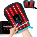 Red Light Therapy Gloves for Hands, 100LEDs Red & Near-Infrared, Dual Wavelength 660nm & 850nm, 5 Modes, Wireless, Rechargeable 5000mAh Battery, for Hand & Wrist Treatment