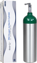Dynarex Resp-O2 M15 Oxygen D-Cylinder with CGA 870 Toggle Valve – 2.9L Jumbo Size Oxygen Cylinder - Lightweight Aluminum Portable Tank with 440L Oxygen Capacity