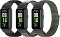 YCHDDER Solo Loop Nylon Bands Compatible with Amazfit Band 7 Straps,Soft Breathable Comfortable Adjustable Colorful Sports Replacement Wristband for Amazfit Band 7 for Men Women
