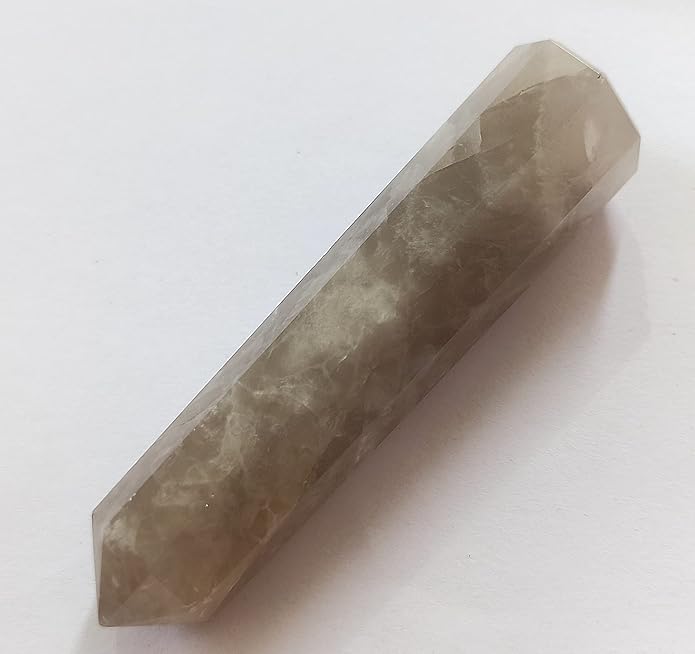 WholesaleGemShop 3 Inch Gemstones Obelisk Tower Jumbo Facet Aura Rock Crystal Natural Polished Earth Wand Spirit