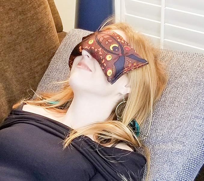 Eye Pillow with 1 Washable Pillowcase, Yoga, Meditation, Cold or Hot Therapy. Relieve Puffy or Dry Eyes. Eye Pad For Relaxing Warmth, Cooling Relief. Eye Mask for Sleep.