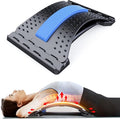 Back Stretcher for Lower Back Pain Relief, Multiple Level Adjustable Arch Lumbar Back Cracker Board, Back Cracking Device, Back Massager for Scoliosis, Spine Decompression Support