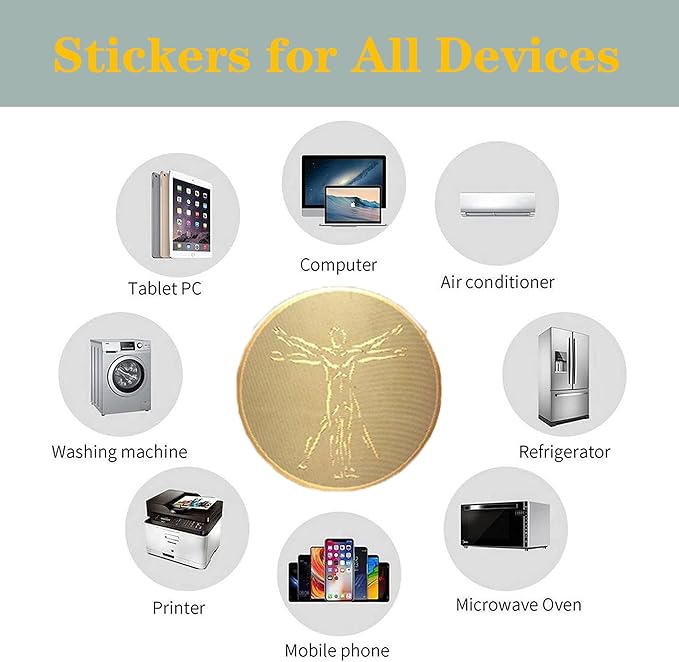 20Pcs Protection Cell Phone Stickers 99% Effective Protector Cell & Smart Phones, Laptops, Tablets, TV, Monitors - All Devices