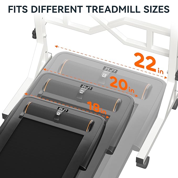 Small Standing Desk with Wheels, 29.5-45.3 Inch Adjustable Height, Portable Treadmill Desk, Rolling Computer Table for Walking Pad with a Cup Holder and a Hook